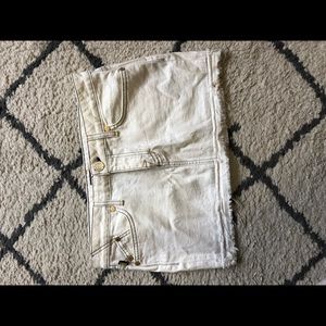 White Jean Skirt